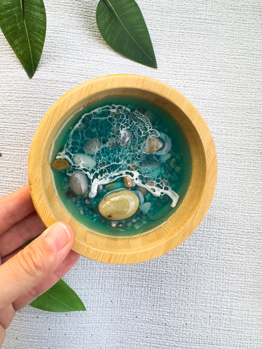 Wood and Resin Jewelry Bowl