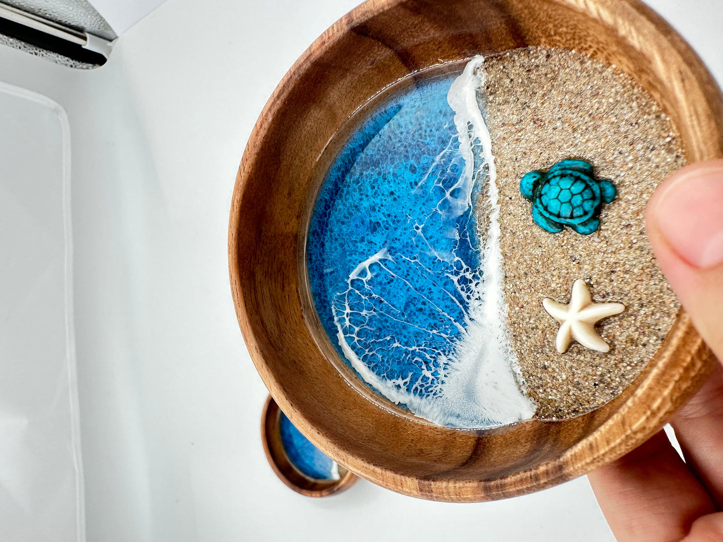 Turtle Gift First Anniversary Ring Dish Jewelry Dish Jewelllery Bowl Resin Art Handmade Gift for Wife Best Gifts for Her