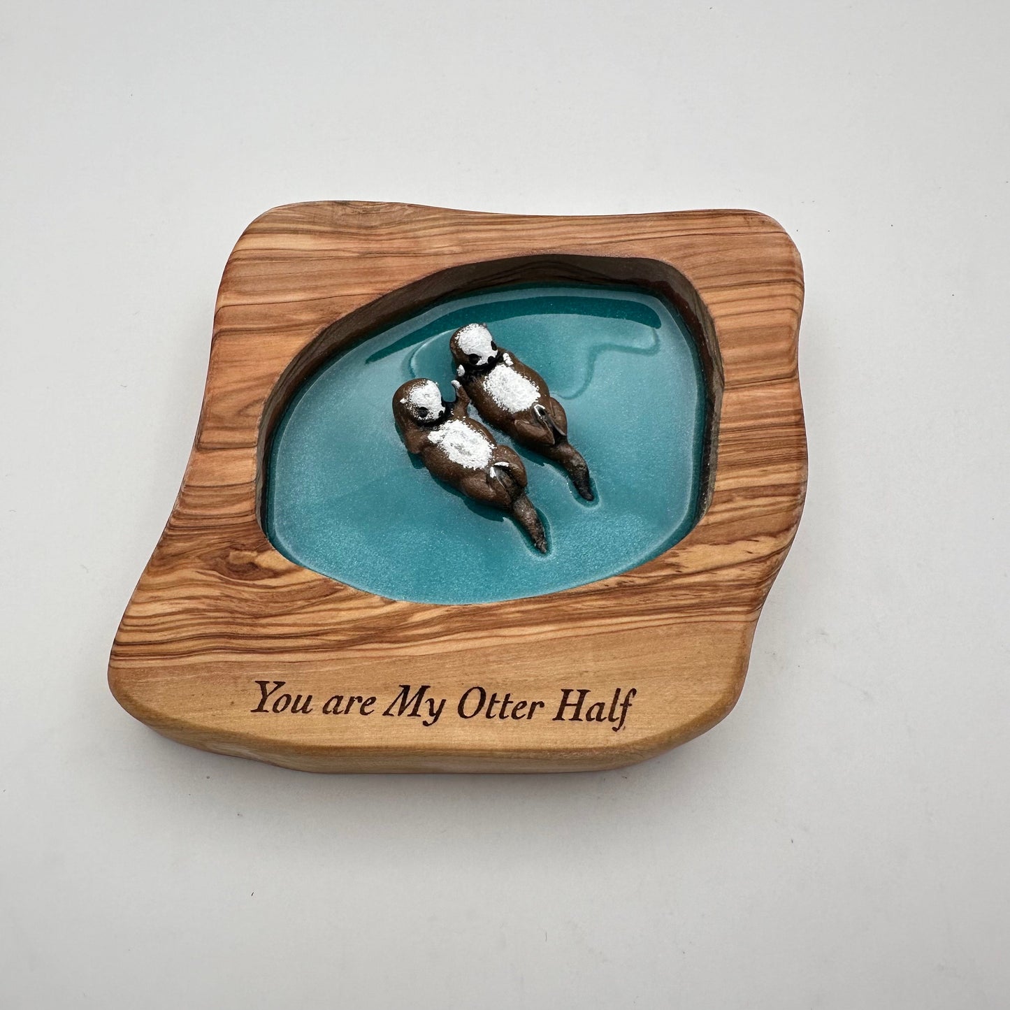 Handmade Gift for Boyfriend First Year Wedding Gift First Anniversary Gift for Him 1st Anniversary gift for Her Unique Gift for Couple Otter