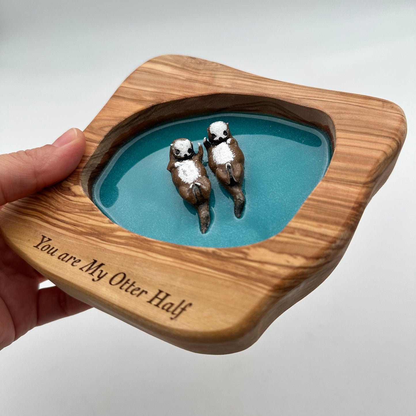 Handmade Gift for Boyfriend First Year Wedding Gift First Anniversary Gift for Him 1st Anniversary gift for Her Unique Gift for Couple Otter