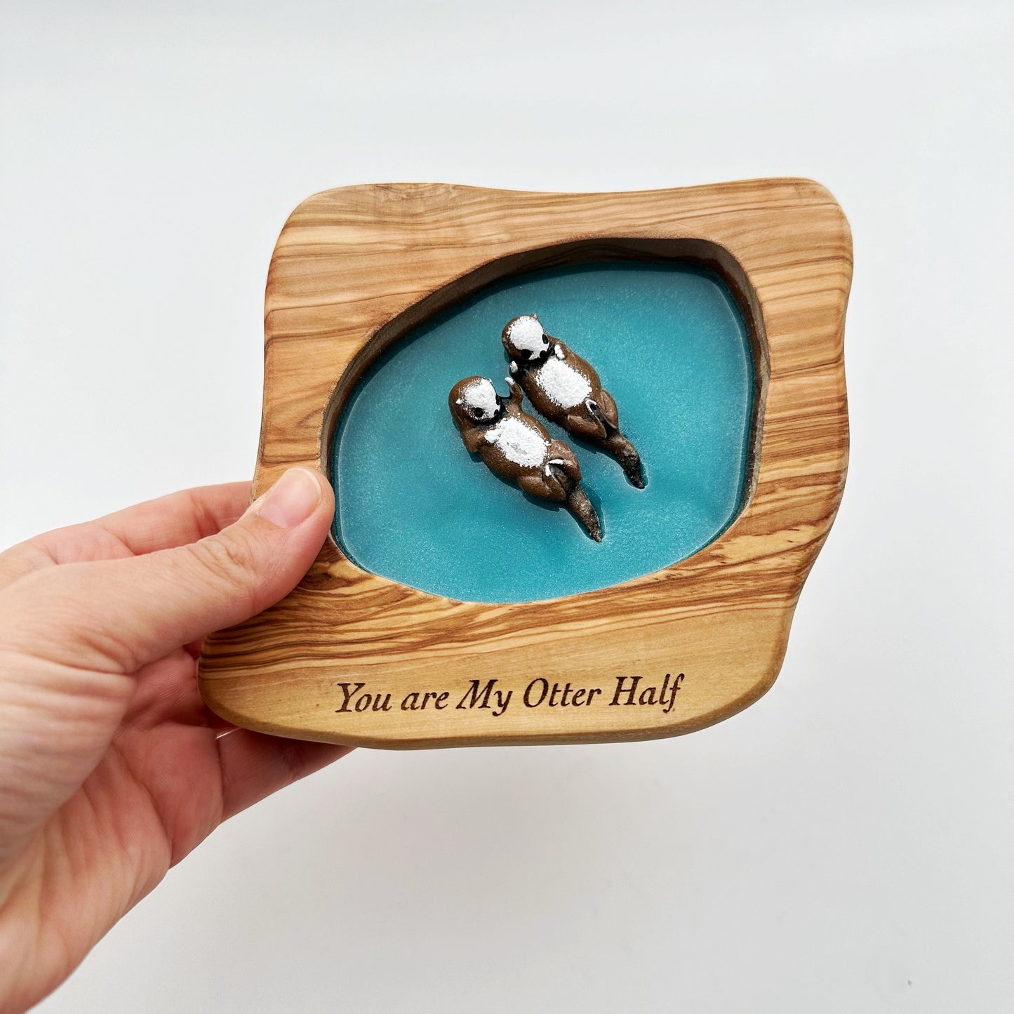 Handmade Gift for Boyfriend First Year Wedding Gift First Anniversary Gift for Him 1st Anniversary gift for Her Unique Gift for Couple Otter
