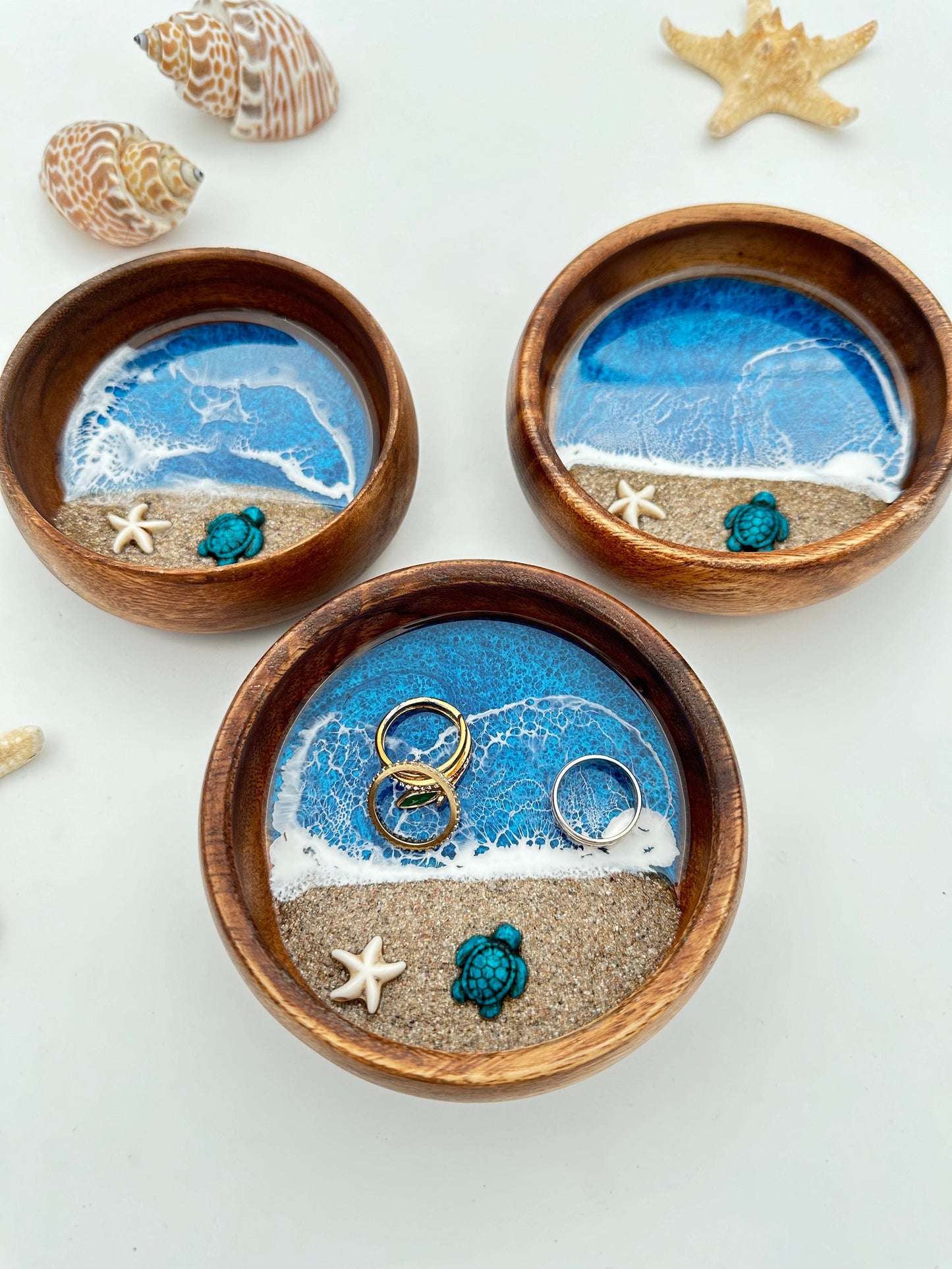 Turtle Gift First Anniversary Ring Dish Jewelry Dish Jewelllery Bowl Resin Art Handmade Gift for Wife Best Gifts for Her