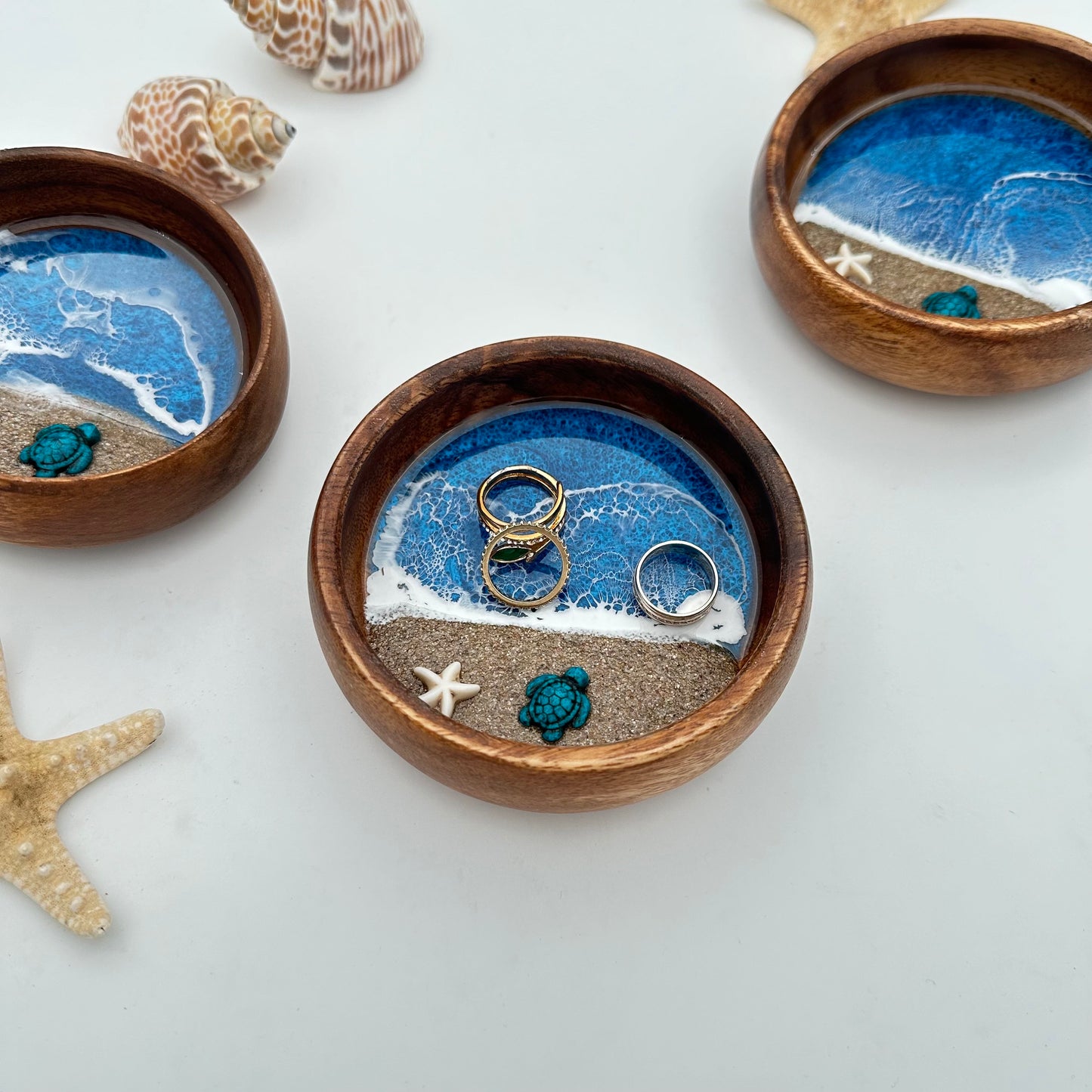 Turtle Gift First Anniversary Ring Dish Jewelry Dish Jewelllery Bowl Resin Art Handmade Gift for Wife Best Gifts for Her